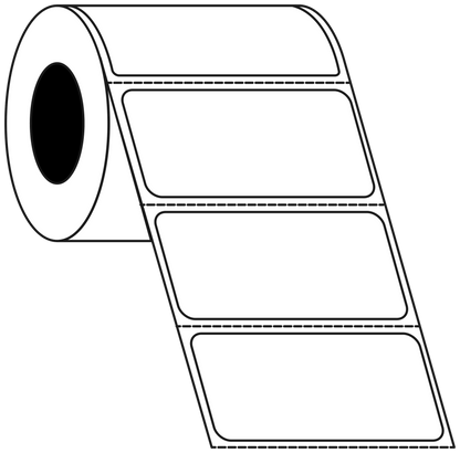Direct Thermal 51x24mm 1 Across Matt Labels 76mm Core, 5000/Roll, 8 Rolls/Carton, Permanent