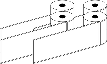 Direct Thermal 70x200mm 1 Across Matt Labels 38mm Core, 325/Roll, 20 Rolls/Carton, Permanent — Carton (20 rolls)
