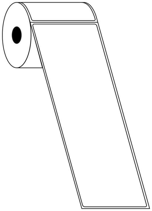 Direct Thermal 70x200mm 1 Across Matt Labels 38mm Core, 325/Roll, 20 Rolls/Carton, Permanent