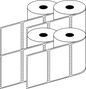 Thermal Transfer 76x48mm 1 Across Matt Labels 25mm Core, 1500/Roll, 20 Rolls/Carton, Permanent — Carton (20 rolls)
