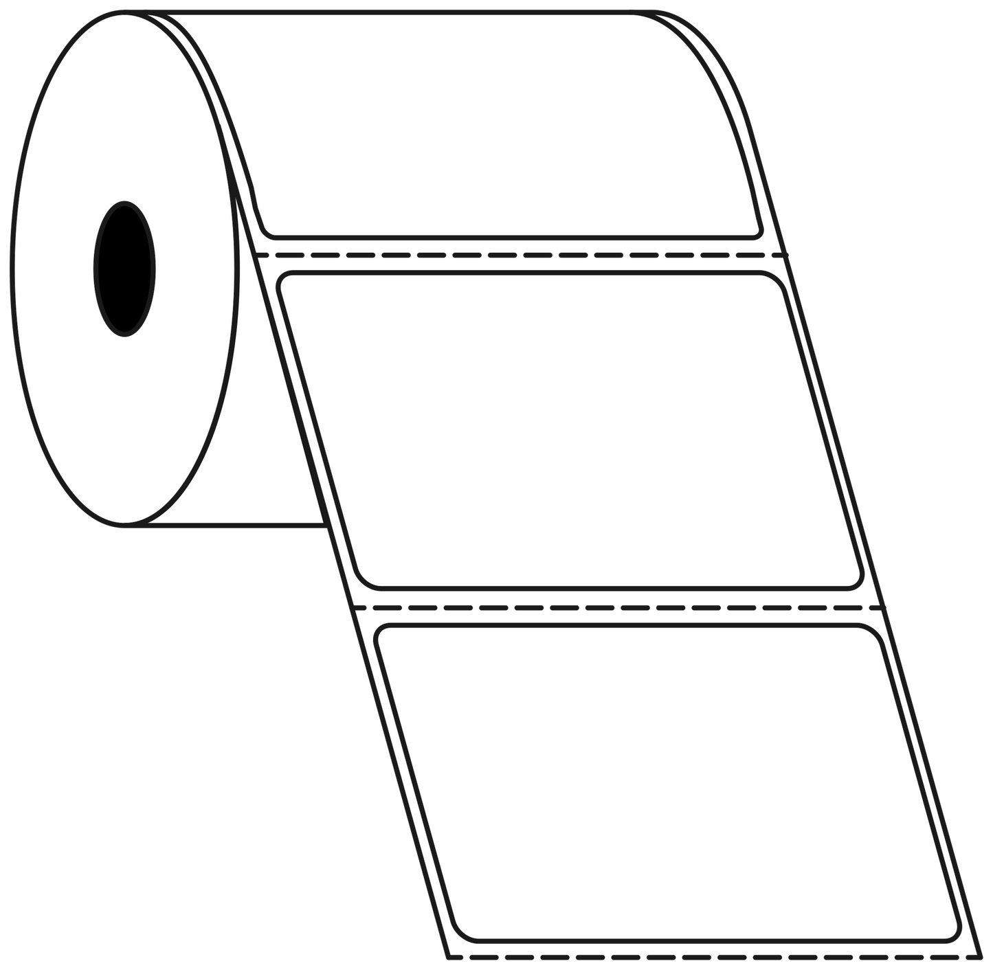 Thermal Transfer 76x48mm 1 Across Matt Labels 25mm Core, 1500/Roll, 20 Rolls/Carton, Permanent