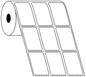 Direct Thermal 33x50mm 3 Across Matt Labels 25mm Core, 3000/Roll, 20 Rolls/Carton, Permanent