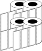 Direct Thermal 101x35mm 1 Across Matt Labels 76mm Core, 4000/Roll, 8 Rolls/Carton, Permanent — Carton (8 rolls)