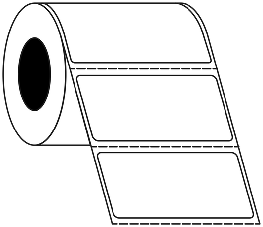Direct Thermal 101x48mm 1 Across Matt Labels 76mm Core, 3000/Roll, 8 Rolls/Carton, Permanent