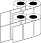 Thermal Transfer 76x48mm 1 Across Matt Labels 76mm Core, 3000/Roll, 8 Rolls/Carton, Permanent — Carton (8 rolls)