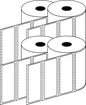 Direct Thermal 101x35mm 1 Across Matt Labels 25mm Core, 2000/Roll, 20 Rolls/Carton, Permanent — Carton (20 rolls)