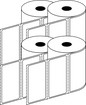 Direct Thermal 101x48mm 1 Across Matt Labels 25mm Core, 1500/Roll, 20 Rolls/Carton, Permanent — Carton (20 rolls)