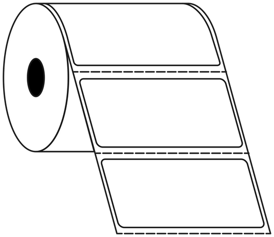 Direct Thermal 101x48mm 1 Across Matt Labels 25mm Core, 1500/Roll, 20 Rolls/Carton, Permanent