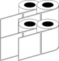Thermal Transfer 99x99mm 1 Across Matt Labels 76mm Core, 1500/Roll, 8 Rolls/Carton, Permanent — Carton (8 rolls)