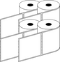 Thermal Transfer 99x99mm 1 Across Matt Labels 25mm Core, 750/Roll, 20 Rolls/Carton, Permanent — Carton (20 rolls)