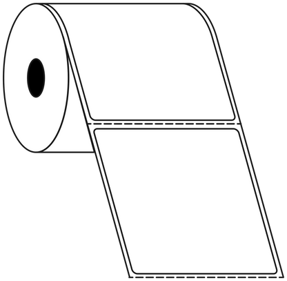 Thermal Transfer 99x99mm 1 Across Matt Labels 25mm Core, 750/Roll, 20 Rolls/Carton, Permanent