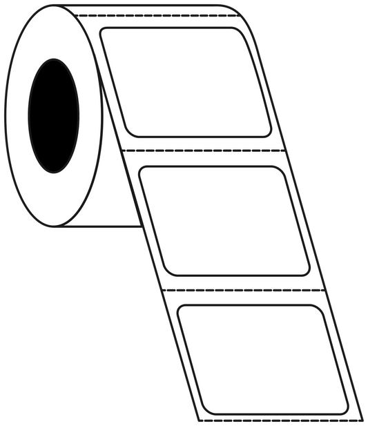 Thermal Transfer 40x30mm 1 Across Matt Labels 76mm Core, 5000/Roll, 8 Rolls/Carton, Permanent