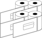 Direct Thermal PBT Courier 100x174mm Matt Labels 38mm Core, 300/Roll, 12 Rolls/Carton, Permanent — Carton (12 rolls)
