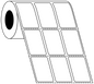Direct Thermal 33x50mm 3 Across Matt Labels 76mm Core, 6000/Roll, 8 Rolls/Carton, Permanent