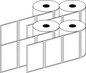 Direct Thermal 100x60mm 1 Across Matt Labels 25mm Core, 1000/Roll, 20 Rolls/Carton, Perm NoPerf — Carton (20 rolls)