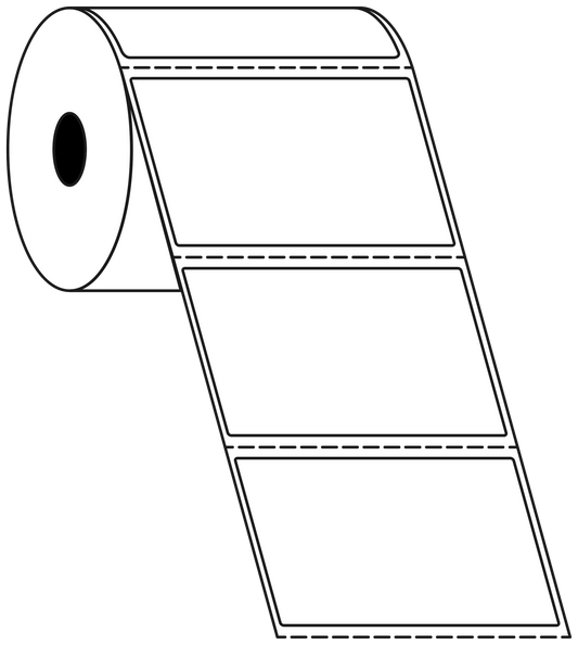 Direct Thermal 100x60mm 1 Across Matt Labels 25mm Core, 1000/Roll, 20 Rolls/Carton, Perm NoPerf