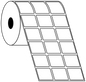 Direct Thermal Toniq Space POS 30x25mm Matt 3 Across 40mm Core, 5001/Roll, 8 Rolls/Carton, Removable