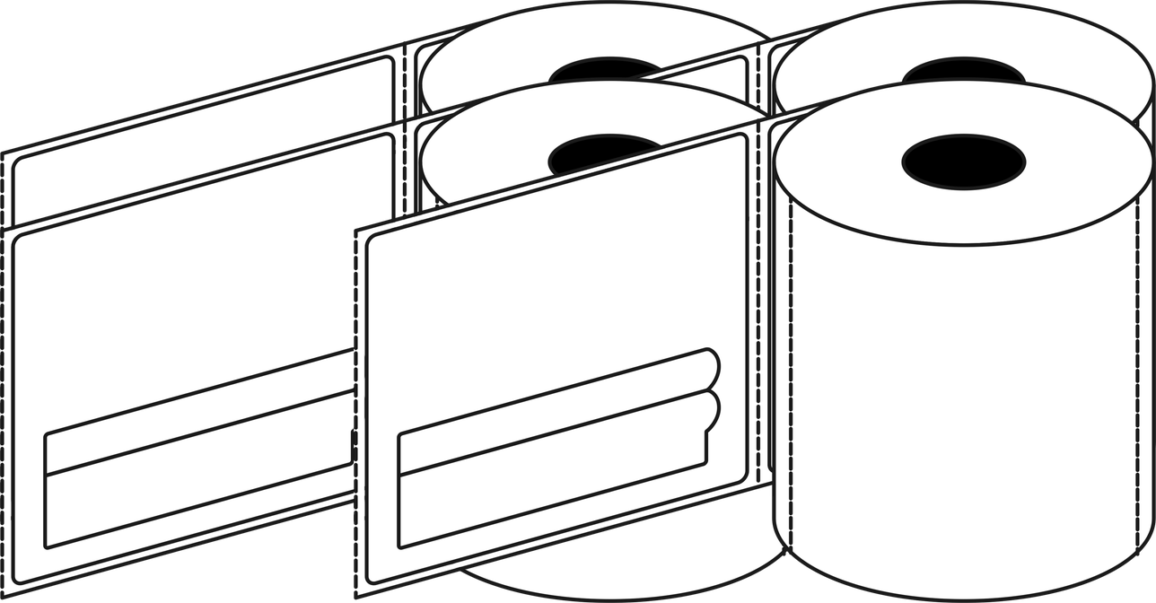 Direct Thermal Post Haste400 110x120mm Matt Labels 42mm Core, 400/Roll, 12 Rolls/Carton, Permanent — Carton (12 rolls)