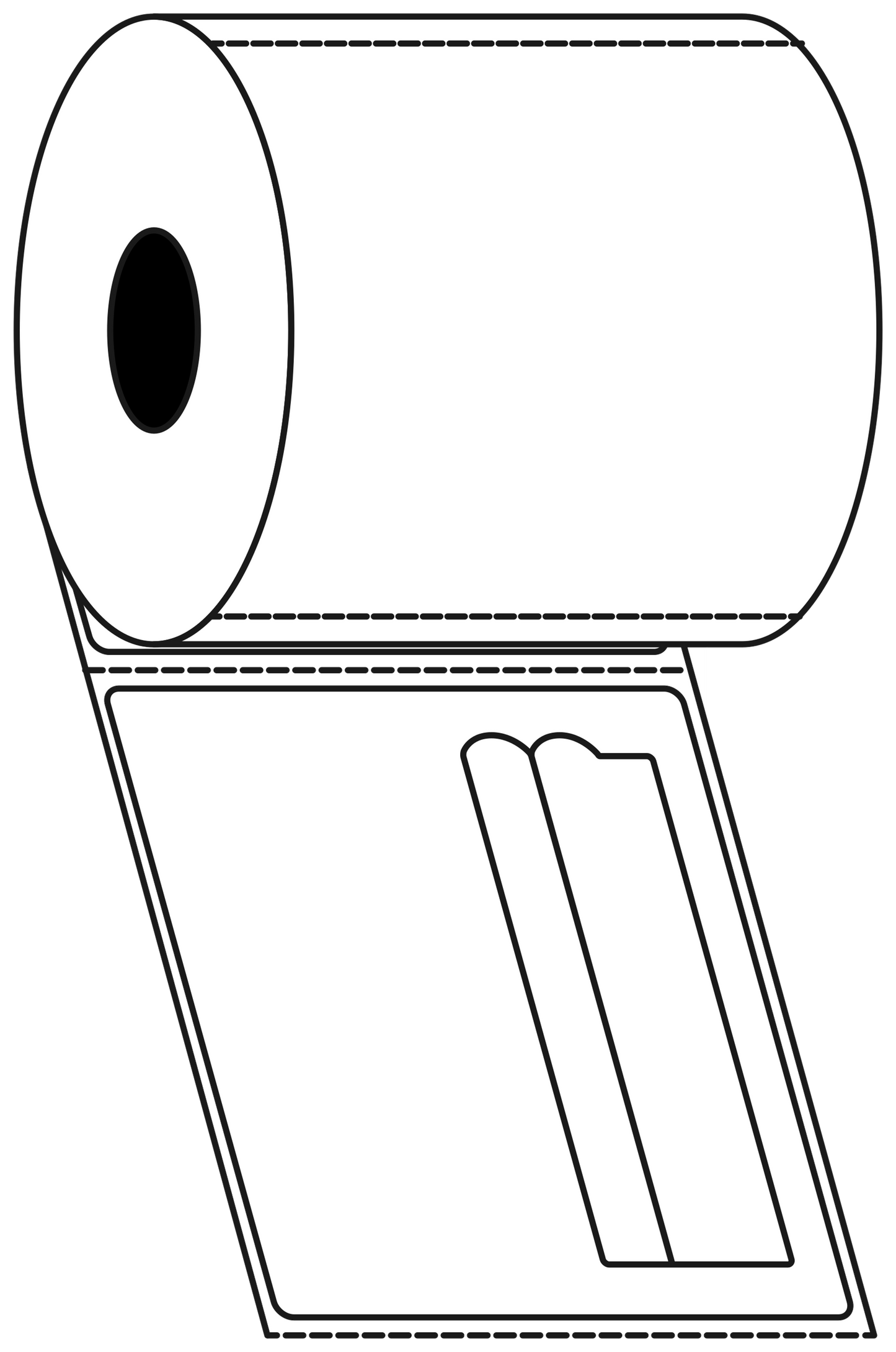 Direct Thermal Post Haste400 110x120mm Matt Labels 42mm Core, 400/Roll, 12 Rolls/Carton, Permanent