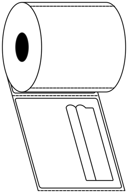 Direct Thermal Post Haste400 110x120mm Matt Labels 42mm Core, 400/Roll, 12 Rolls/Carton, Permanent