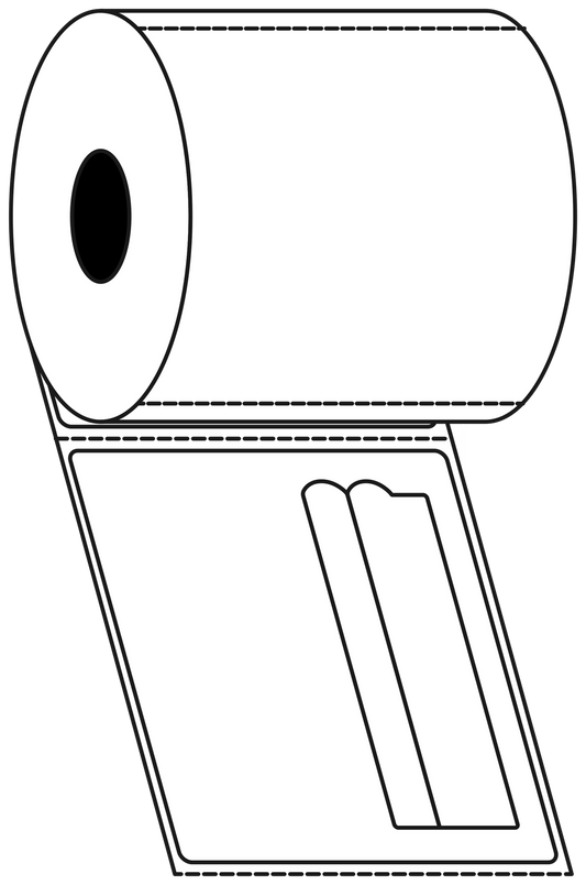 Direct Thermal Post Haste400 110x120mm Matt Labels 42mm Core, 400/Roll, 12 Rolls/Carton, Permanent
