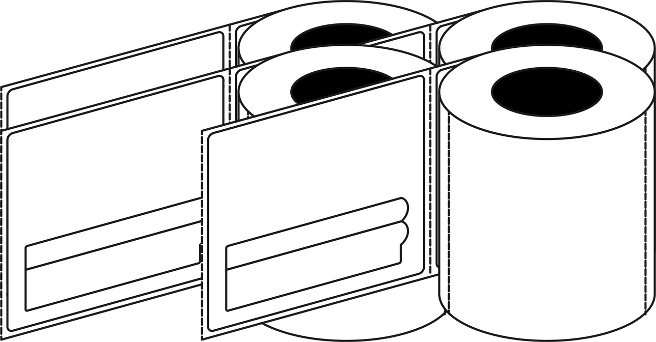 Direct Thermal Post Haste1000 110x120mm Matt Labels 76mm Core, 1000/Roll, 6 Rolls/Carton, Permanent — Carton (6 rolls)