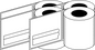Direct Thermal Post Haste1000 110x120mm Matt Labels 76mm Core, 1000/Roll, 6 Rolls/Carton, Permanent — Carton (6 rolls)