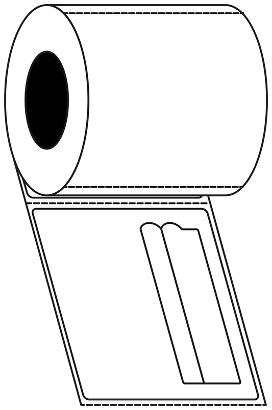 Direct Thermal Post Haste1000 110x120mm Matt Labels 76mm Core, 1000/Roll, 6 Rolls/Carton, Permanent