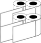 Direct Thermal 101x149mm 1 Across Matt Labels 76mm Core, 1000/Roll, 8 Rolls/Carton, Permanent — Carton (8 rolls)