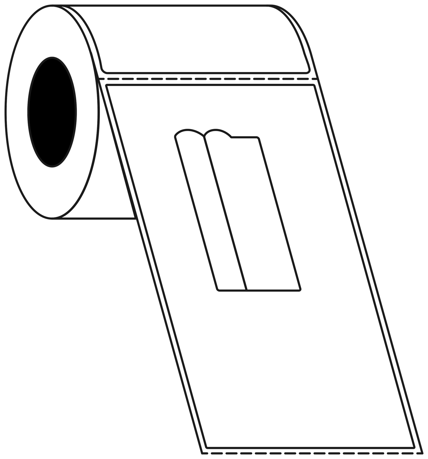 Direct Thermal PBT Courier 100x174mm Matt Labels 76mm Core, 750/Roll, 8 Rolls/Carton, Permanent