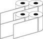 Direct Thermal Courier Post Non Facecut 100x174mm Matt Labels 38mm Core, 300/Roll, 24 Rolls/Carton, Permanent — Carton (24 rolls)