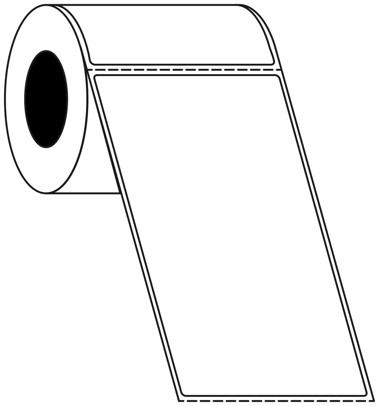 Direct Thermal Courier Post Non Facecut 100x174mm Matt Labels 76mm Core, 750/Roll, 10 Rolls/Carton, Permanent