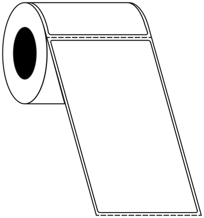 Direct Thermal Courier Post Non Facecut 100x174mm Matt Labels 76mm Core, 750/Roll, 10 Rolls/Carton, Permanent