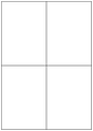 Allmark A4 Laser Borderless 4UP 105x148.5mm Matt White Permanent, 100 Sheets Per Box/8 Boxes Per Carton