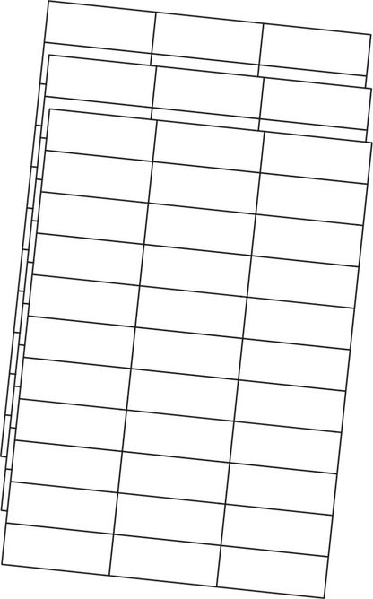 Allmark A4 Laser Borderless 33UP 70x27mm Matt White Permanent, 100 Sheets Per Box/8 Boxes Per Carton — Carton (8 boxes)