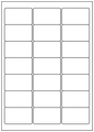 Allmark A4 Laser Border 21UP 63.5x38.1mm Matt White Permanent, 100 Sheets Per Box/8 Boxes Per Carton