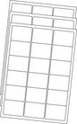 Allmark A4 Laser Border 18UP 63.5x46.6mm Matt White Permanent, 100 Sheets Per Box/8 Boxes Per Carton — Carton (8 boxes)