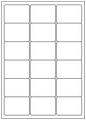 Allmark A4 Laser Border 18UP 63.5x46.6mm Matt White Permanent, 100 Sheets Per Box/8 Boxes Per Carton