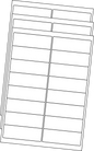 Allmark A4 Laser Border 16UP 99.1x34mm Matt White Permanent, 100 Sheets Per Box/8 Boxes Per Carton — Carton (8 boxes)