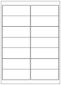 Allmark A4 Laser Border14UP 99.1x38.1mm Matt White Permanent, 100 Sheets Per Box/8 Boxes Per Carton