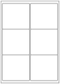 Allmark A4 Laser Border 6UP 99.1x93.1mm Matt White Permanent, 100 Sheets Per Box/8 Boxes Per Carton