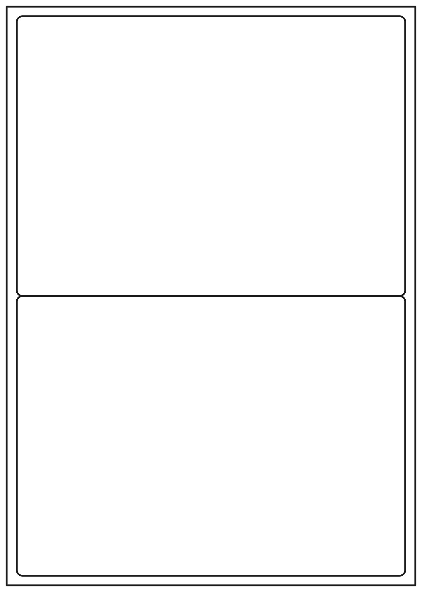 Allmark A4 Laser Border 2UP 199.6x143.5mm Matt White Permanent, 100 Sheets Per Box/8 Boxes Per Carton