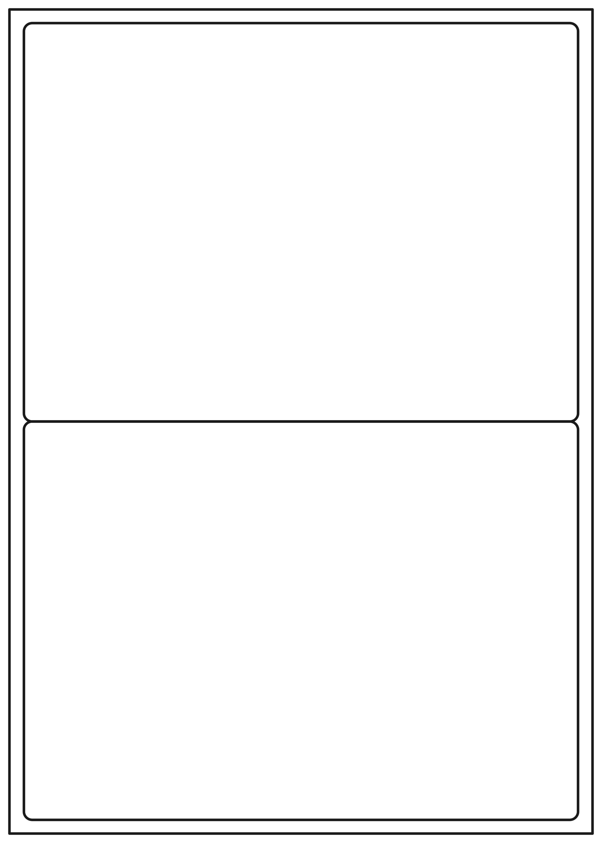 Allmark A4 Laser Border 2UP 199.6x143.5mm Matt White Permanent, 100 Sheets Per Box/8 Boxes Per Carton