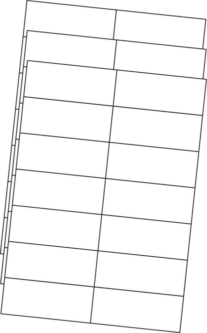 Allmark A4 Laser Borderless 14UP 105x42.4mm Matt White Permanent, 100 Sheets Per Box/8 Boxes Per Carton — Carton (8 boxes)