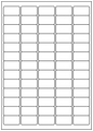 Allmark A4 Laser Border 65UP 38.1x21.1mm Matt White Permanent, 100 Sheets Per Box/8 Boxes Per Carton