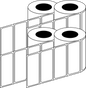 Thermal Transfer NurseryLabel 90x35mm 1 Across 76mm Core, 4000/Roll, 8 Rolls/Carton, Permanent — Carton (8 rolls)
