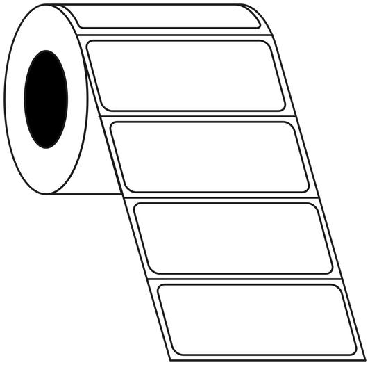 Thermal Transfer NurseryLabel 90x35mm 1 Across 76mm Core, 4000/Roll, 8 Rolls/Carton, Permanent