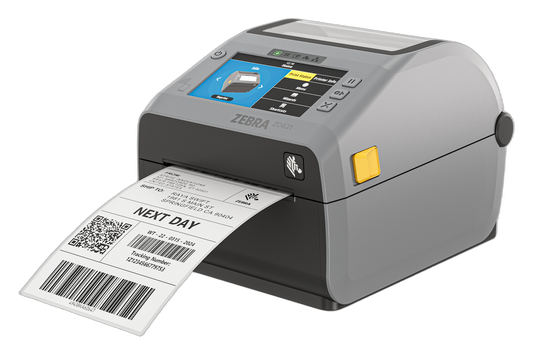 Zebra ZD621 4" 203dpi DT Printer USB/ETH/BT, Colour Touch LCD