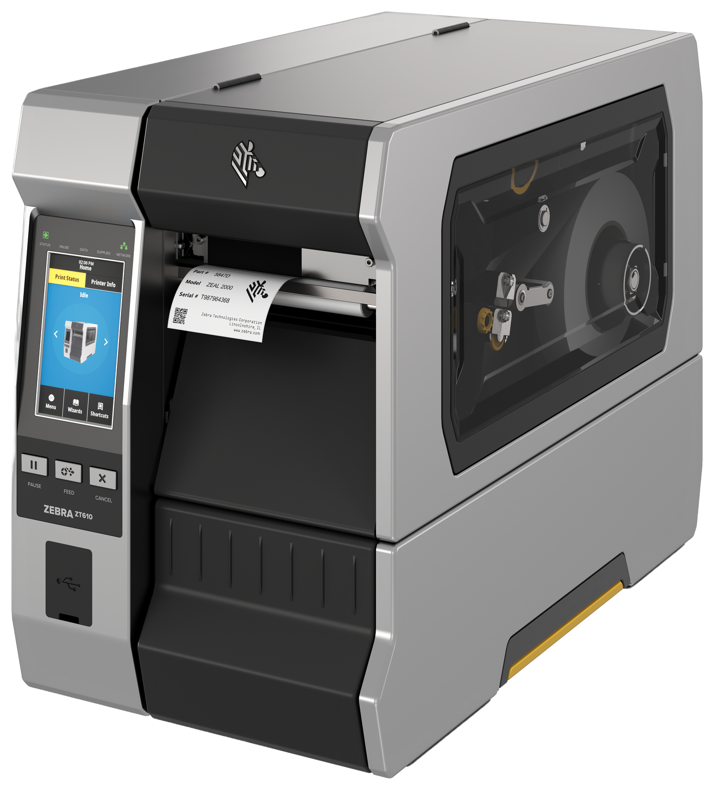 Zebra ZT610 4" 600dpi TT/DT Printer USB/ETH/BT