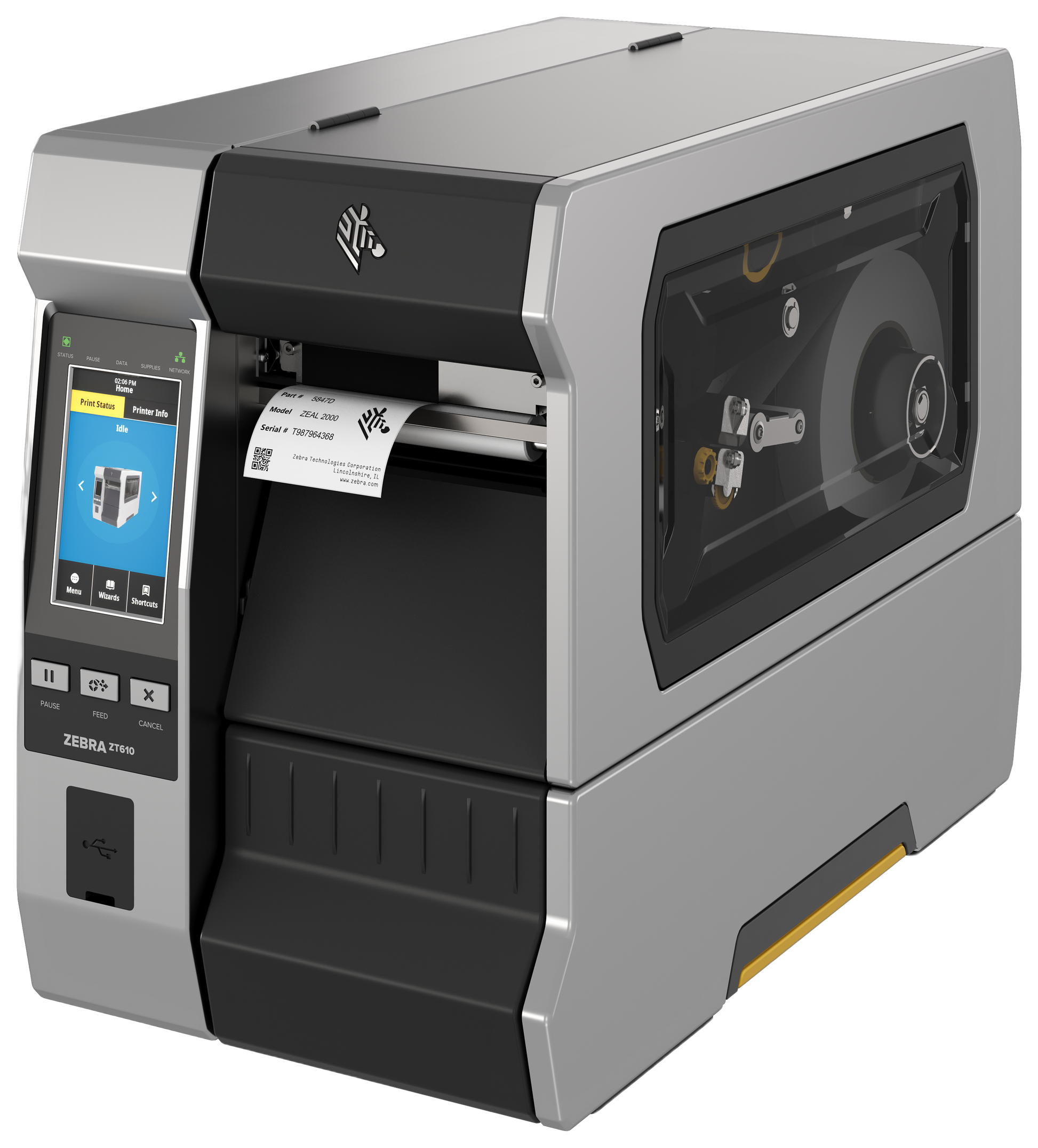 Zebra ZT610 4" 600dpi TT/DT Printer USB/ETH/BT